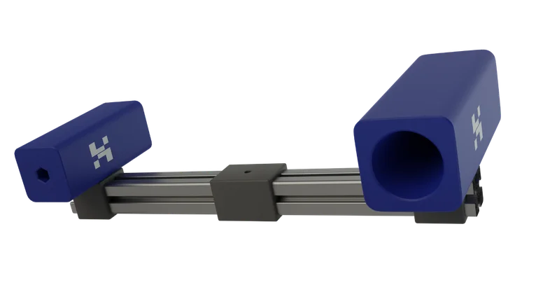 Vibroacoustic sensor pod on a mounting rail